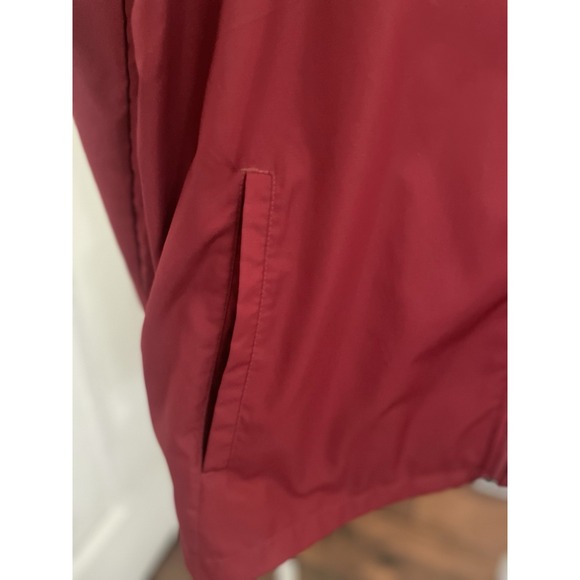 Eddie Bauer Windbreaker Jacket Mens XLgT Red Hooded Lightweight Rain All Weather - Picture 4 of 6